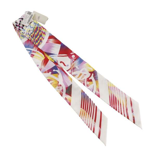 HERMES Blue Silk Scarf - Picture 2 of 6